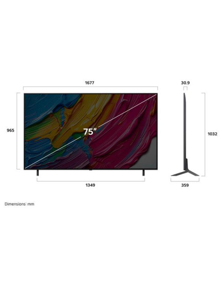 LG TV QNED 4K - 75QNED80A6A