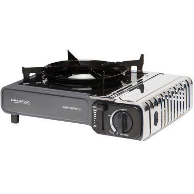 Pack CAMPINGAZ Barbecue Bistro 3 2200W + OMNIA Four Nomade Compact Camping-Car Van + KEMPER 2x Cartouches de Gaz Butane 227Gr