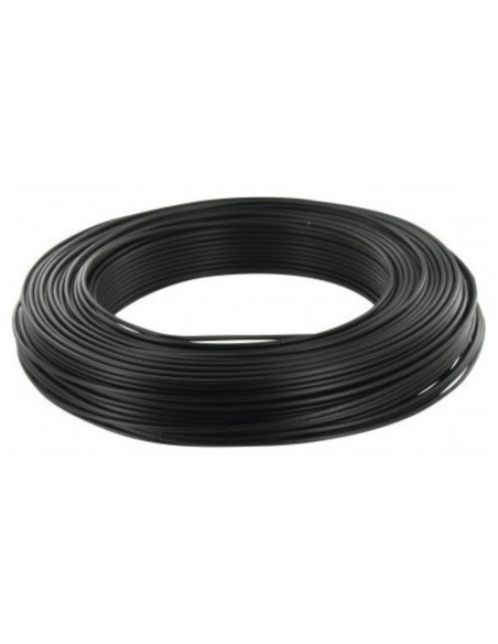 ANTARION Câble Souple H07V-K 4mm² Noir au Mètre