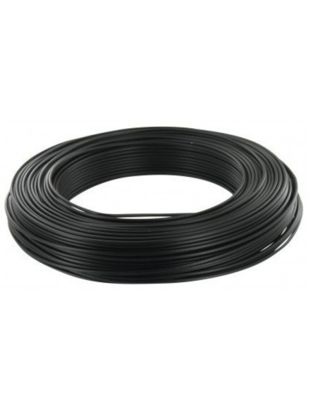 ANTARION Câble Souple H07V-K 4mm² Noir au Mètre
