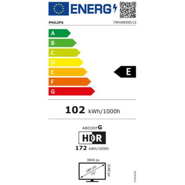 PHILIPS TV QLED 4K - 75PUS8500