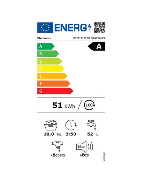 ELECTROLUX Lave-linge frontal EW6FI5120WA