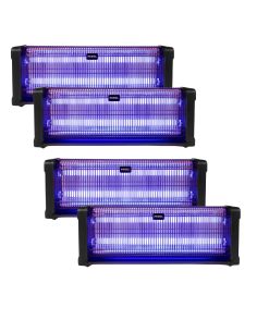 Pack PEREL 4x Destructeurs d'insectes Electrique 40W Anti-Moustique 230V 150m2
