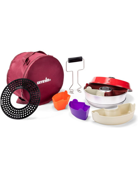 Pack OMNIA Four + Plaque de cuisson + Sac + 6 moules en silicone