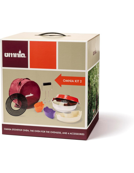 Pack OMNIA Four + Plaque de cuisson + Sac + 6 moules en silicone