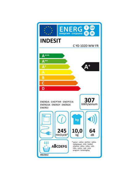 INDESIT Sèche-linge CYD102DWWFR
