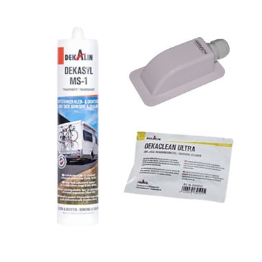 ANTARION Kit de Pose Solaire avec Passe-toit Cartouche et Lingette Sans Régulateur