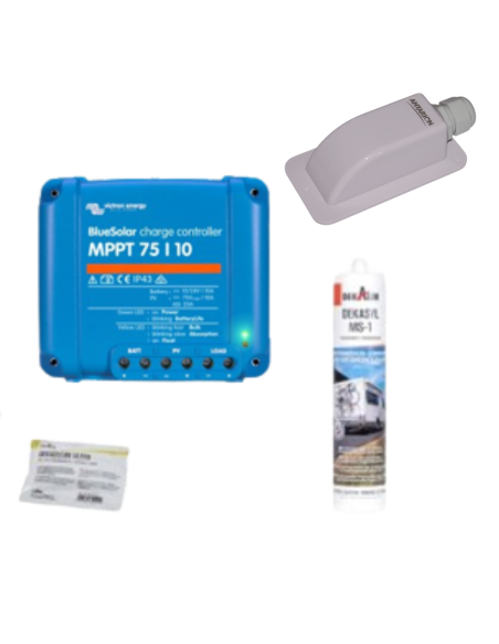 VICTRON Blister Régulateur Solaire MPPT 10A + Kit Colle