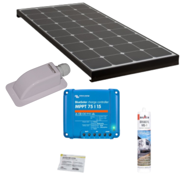 ANTATION BLACK BOOSTER Kit Panneau Solaire 120W MPPT Haute Performance