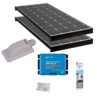 ANTATION BLACK BOOSTER Kit Panneau Solaire 120W MPPT Haute Performance