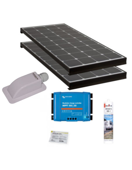 ANTATION BLACK BOOSTER Kit Panneau Solaire 120W MPPT Haute Performance