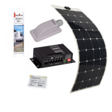ANTARION Kit Panneau Solaire Monocristallin Souple 130w pour Camping car