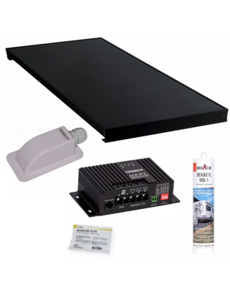 Pack ANTARION ALL BLACK Panneau Solaire 300W+Régulateur solaire MPPT20