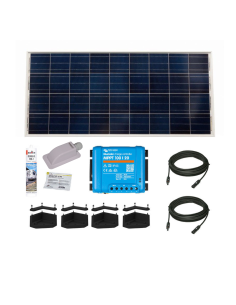 PACK VICTRON Panneau Solaire BlueSolar 215W Monocristallin Camping-Car + Chargeur Solaire + Kit de Pose + Solar Câble