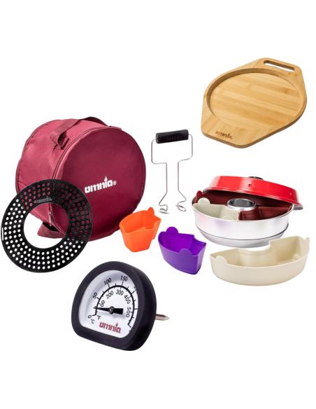 Pack OMNIA Four et accessoires + Thermomètre multifonctions + Dessous-de-plat en bambou