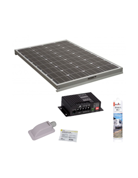 Pack ANTARION Panneau Solaire 120W + Régulateur Solaire MPPT10