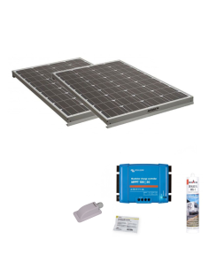 Pack 2x Panneaux solaire 120W + Kit de pose  Victron MPPT 440W 30A