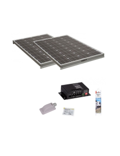 2x Panneaux solaire 120W + kit de pose avec régulateur MPPT 320W 20A