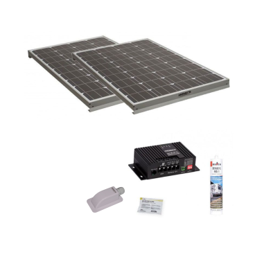 2x Panneaux solaire 120W + kit de pose avec régulateur MPPT 320W 20A