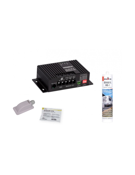 2x Panneaux solaire 120W + kit de pose avec régulateur MPPT 320W 20A
