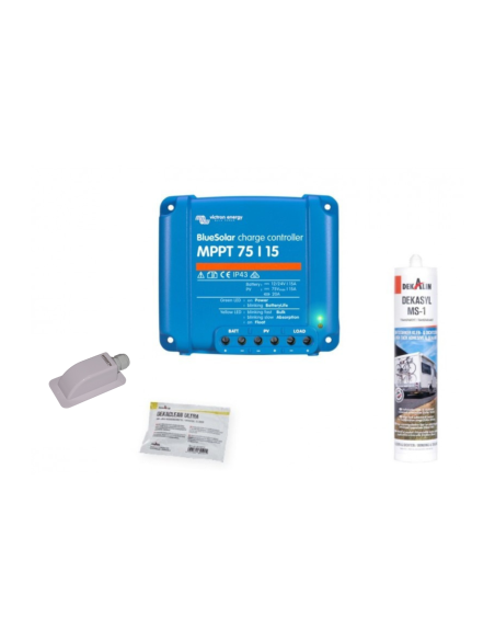 Pack ANTARION Panneau solaire 140W + régulateur  VICTRON MPPT 220W 15A