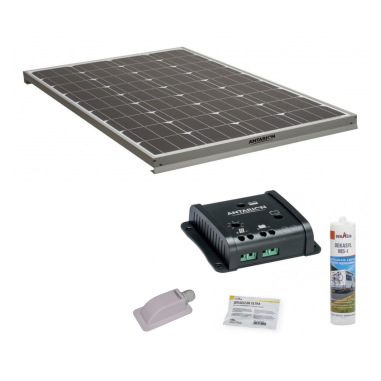 Pack ANTARION Panneau solaire 140W + Kit de pose Solaire avec Régulateur