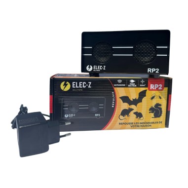 RP2 Répulsif Ultrasons Anti Rongeurs Rats Souris Chauve Souris EFFICACE