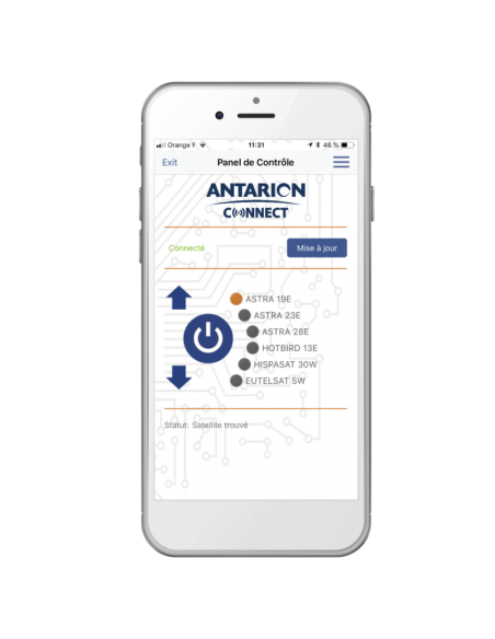 ANTARION Antenne Auto G6+ Connectée Compact avec Démodulateur TNTSAT