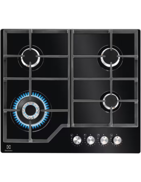 ELECTROLUX Table de cuisson gaz noire Commandes StepPower