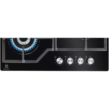 ELECTROLUX Table de cuisson gaz noire Commandes StepPower