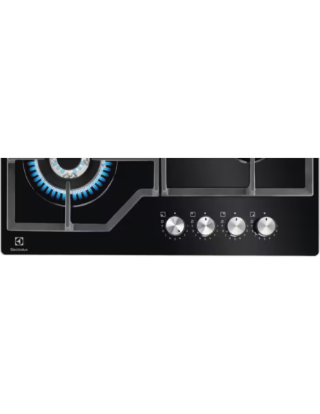 ELECTROLUX Table de cuisson gaz noire Commandes StepPower