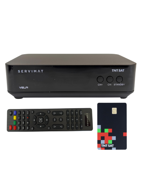 SERVIMAT VELA Décodeur Satellite Astra + Carte TNTSAT