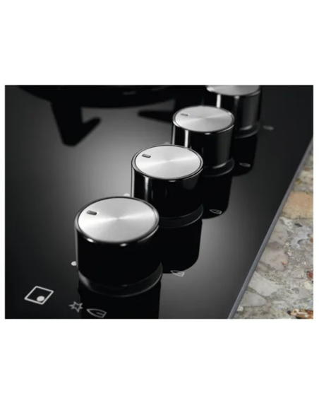ELECTROLUX Table de cuisson noire à gaz 5 Brûleurs
