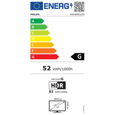 PHILIPS TV OLED 4K - 42OLED810