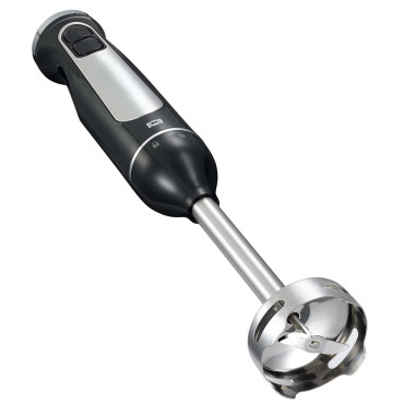 MELISSA 16210069 Batteur en bâton avec hacheur et fouet 600W Noir / Acier inoxydable