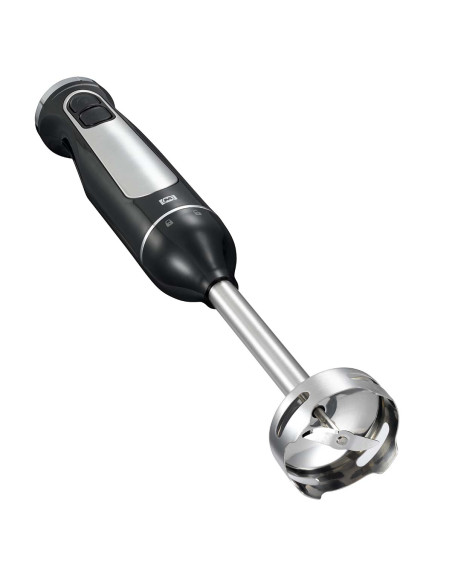 MELISSA 16210069 Batteur en bâton avec hacheur et fouet 600W Noir / Acier inoxydable