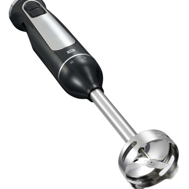 MELISSA 16210069 Batteur en bâton avec hacheur et fouet 600W Noir / Acier inoxydable