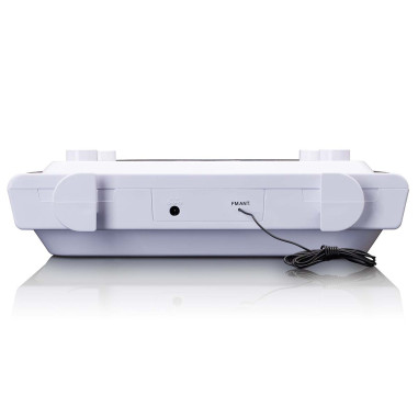 Lenco KCR-150WH Radio-réveil de cuisine avec CD Bluetooth® et télécommande Blanc