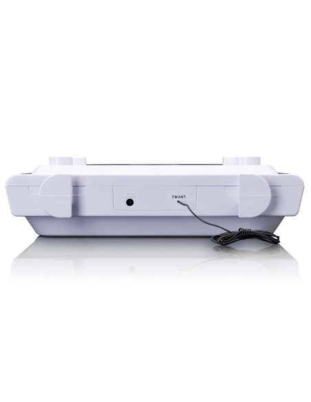 Lenco KCR-150WH Radio-réveil de cuisine avec CD Bluetooth® et télécommande Blanc