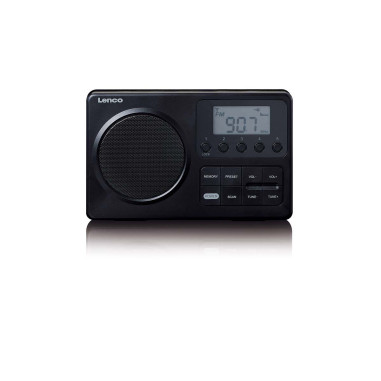 Lenco MPR-035BK MPR-035BK Radio FM portable compacte avec écran LCD Noir