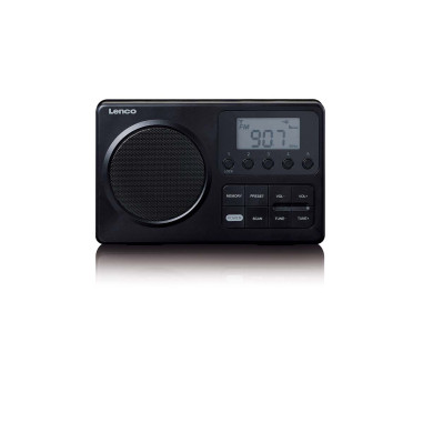 Lenco MPR-035BK MPR-035BK Radio FM portable compacte avec écran LCD Noir