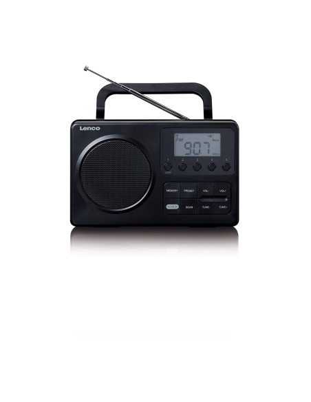 Lenco MPR-035BK MPR-035BK Radio FM portable compacte avec écran LCD Noir