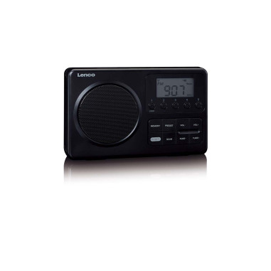 Lenco MPR-035BK MPR-035BK Radio FM portable compacte avec écran LCD Noir