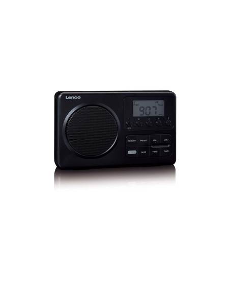 Lenco MPR-035BK MPR-035BK Radio FM portable compacte avec écran LCD Noir