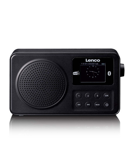 Lenco PDR-033BK Radio portable DAB+/FM avec Bluetooth® Noir