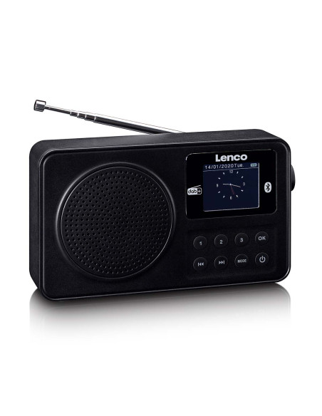 Lenco PDR-033BK Radio portable DAB+/FM avec Bluetooth® Noir
