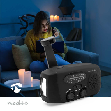 Nedis RDFMCR2000BK Radio d'urgence