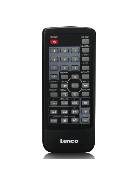 Lenco SCD-720SI Boombox portable avec radio DAB+/FM. Bluetooth®. CD. enregistreur de cassettes et lecteur USB Argent