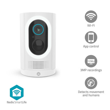 Nedis WIFICBO33WT Caméra extérieure SmartLife
