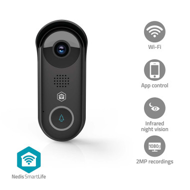 Nedis WIFICDP11BK Vidéophone SmartLife